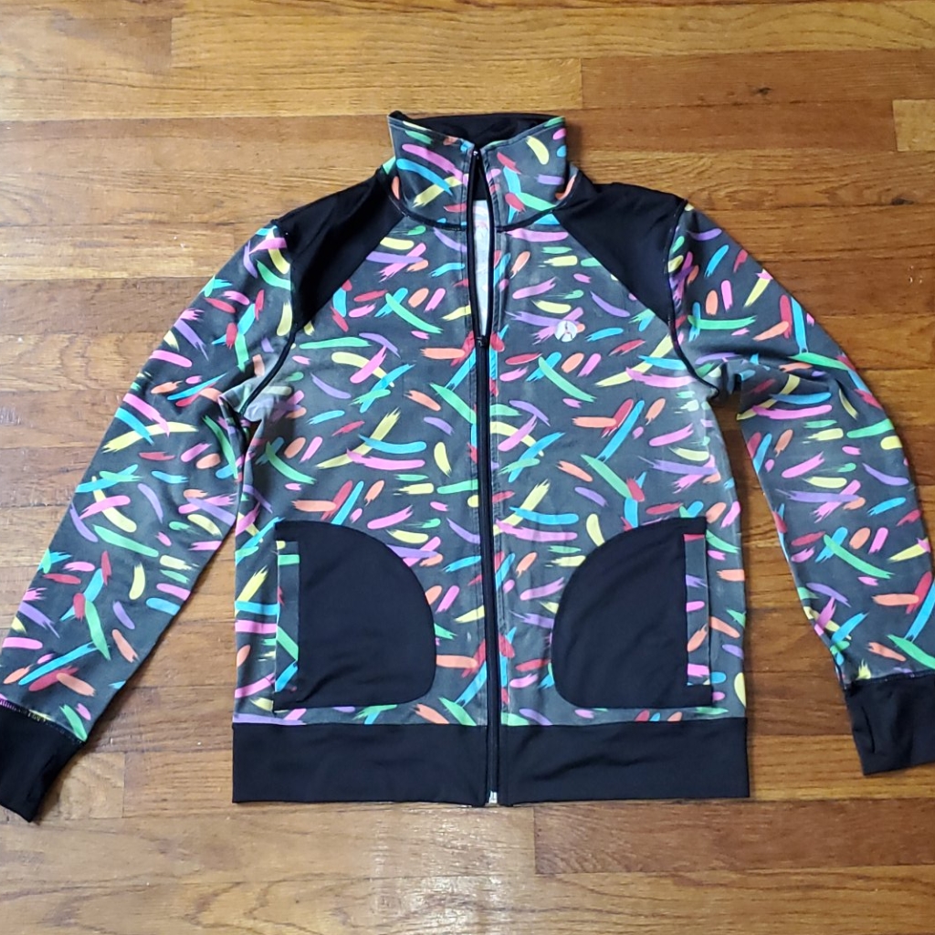 Multicolor Athletic Jacket, Medium
